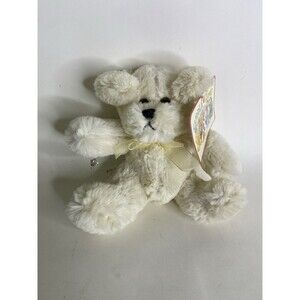 Cuddle Zone Target Cream Off White Small Dog Puppy Plush Toy Stuffed Animal 2007